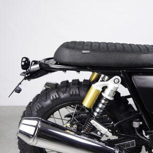 Glossy black rear loop cover for Royal Enfield Continental GT 650. Durable and stylish design.