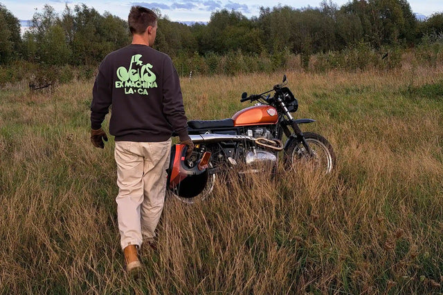 Mathias' Royal Enfield Interceptor 650 Scrambler Build: An Orange Crush Customer Conversion