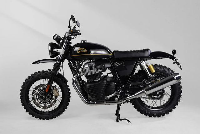 2023 Royal Enfield Interceptor 650 Scrambler Build: Black & Gold Bonvent Conversion