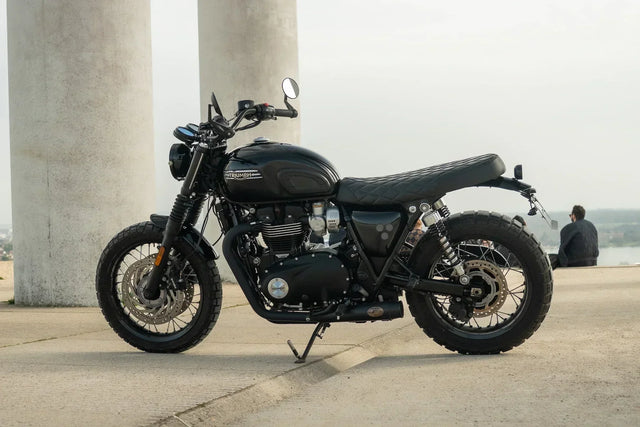 2024 Triumph Bonneville T120 Custom Build: A Factory-Style Black Scrambler