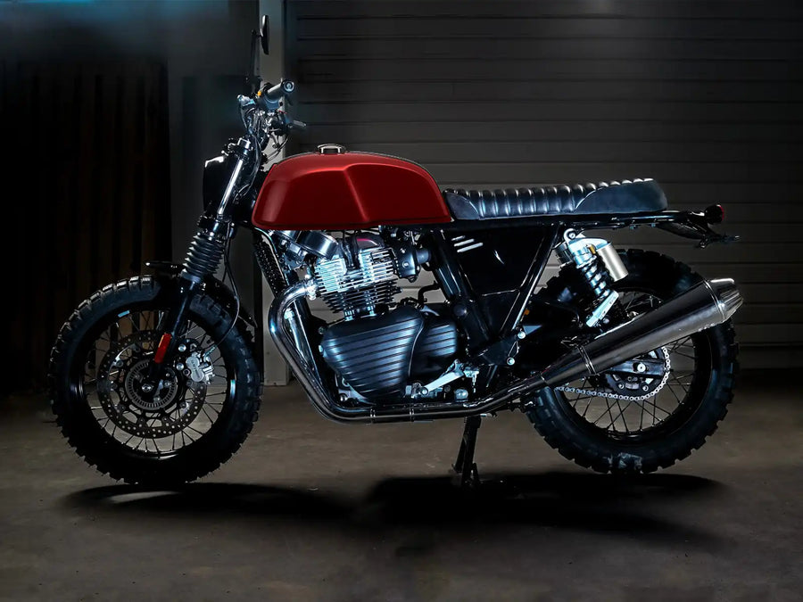 Royal Enfield Continental GT 650 custom motorcycle with Bonvent parts custom parts by Bonvent