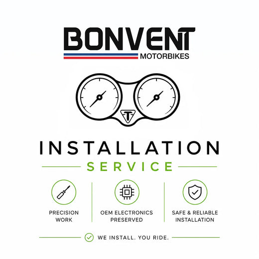 Triumph Speedometer Installation Conversion by French Team Bonvent Motorbikes