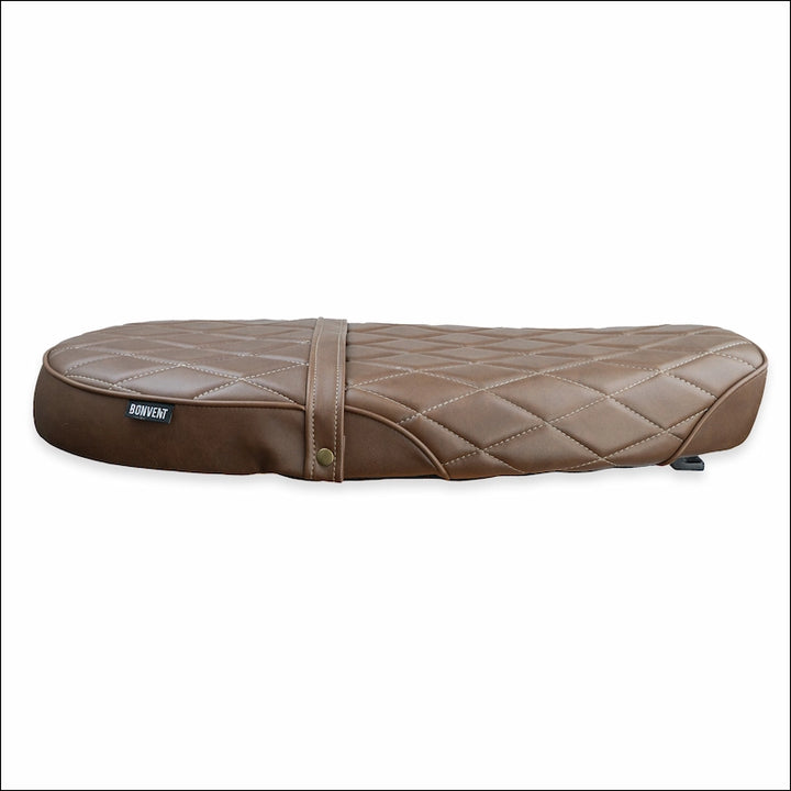 Variant Brown Diamond Stitched from the Modular Seat Kit of Bonvent Motorbikes