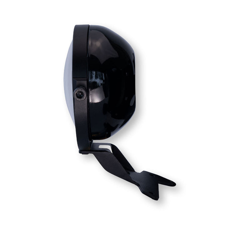 Front view of Hunter 350 mini LED headlight conversion