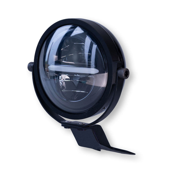 5.75-inch LED headlight mounted on Royal Enfield Hunter 350
