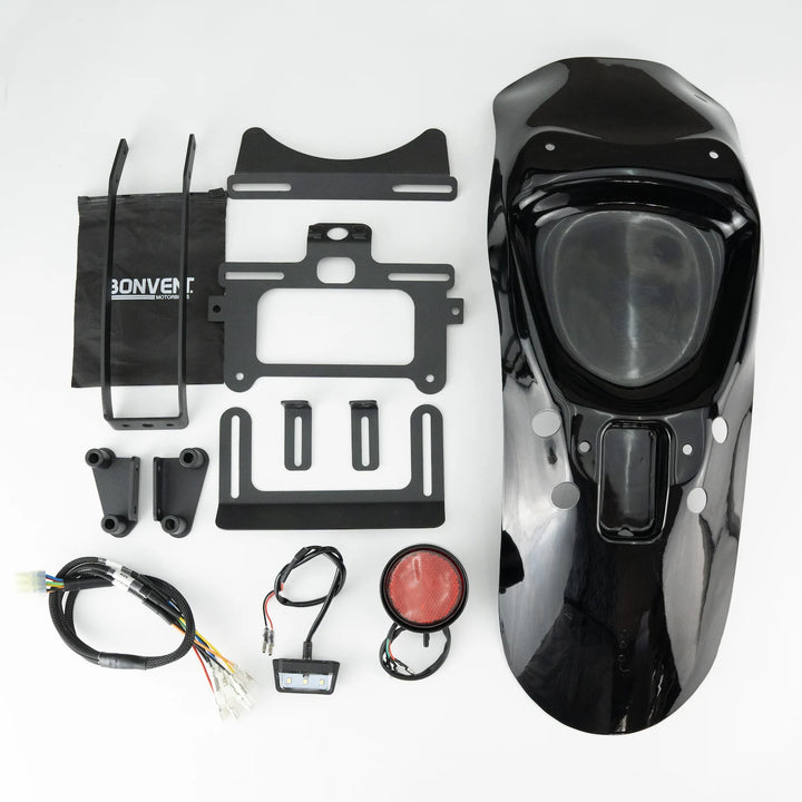 Rear Mudguard with Integrated Tail Light & Plate Holder — Triumph Bonneville T100 / T120 (2016+)
