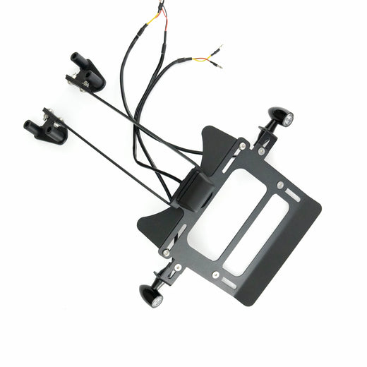 Number Plate Bracket with Integrated Plate Light