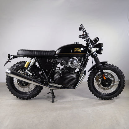 Royal Enfield Interceptor 650 custom seat fitted on a complete custom build