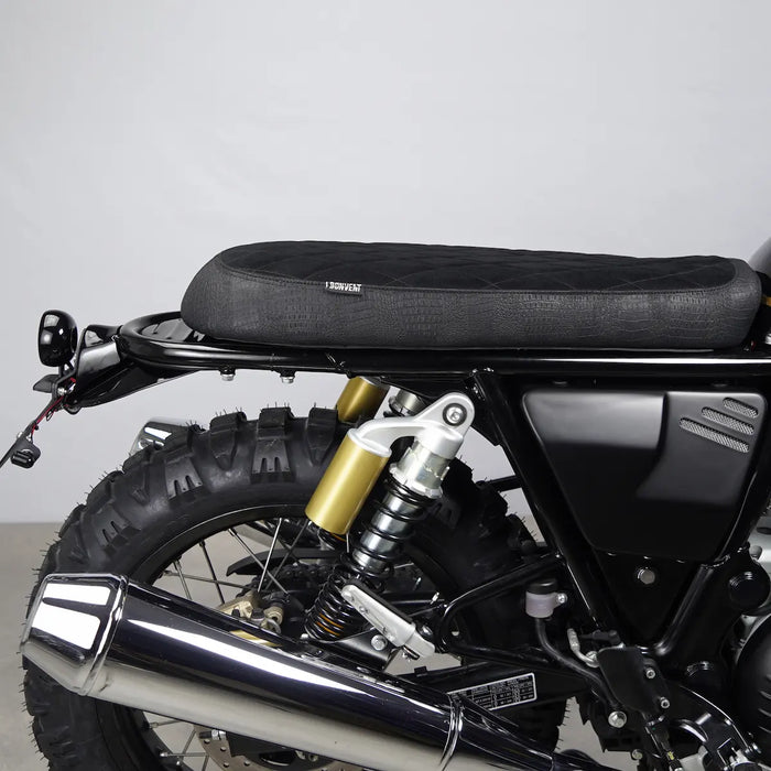 Flat Seat Diamond Stitched Croco & Suede – Limited Edition