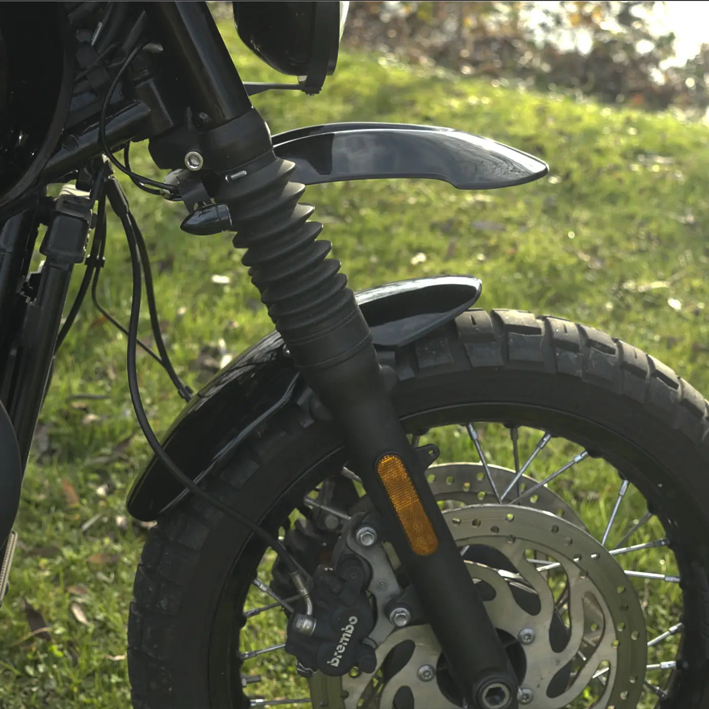 High front fender / mudguard for Triumph Scrambler and Bonneville custom builds