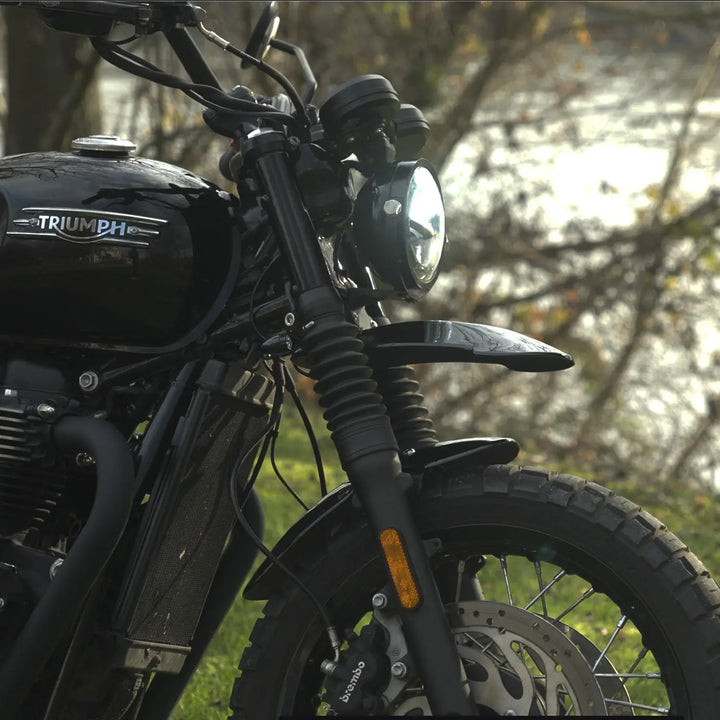 High front mudguard / fender for Triumph LC bikes with adventure scrambler styling