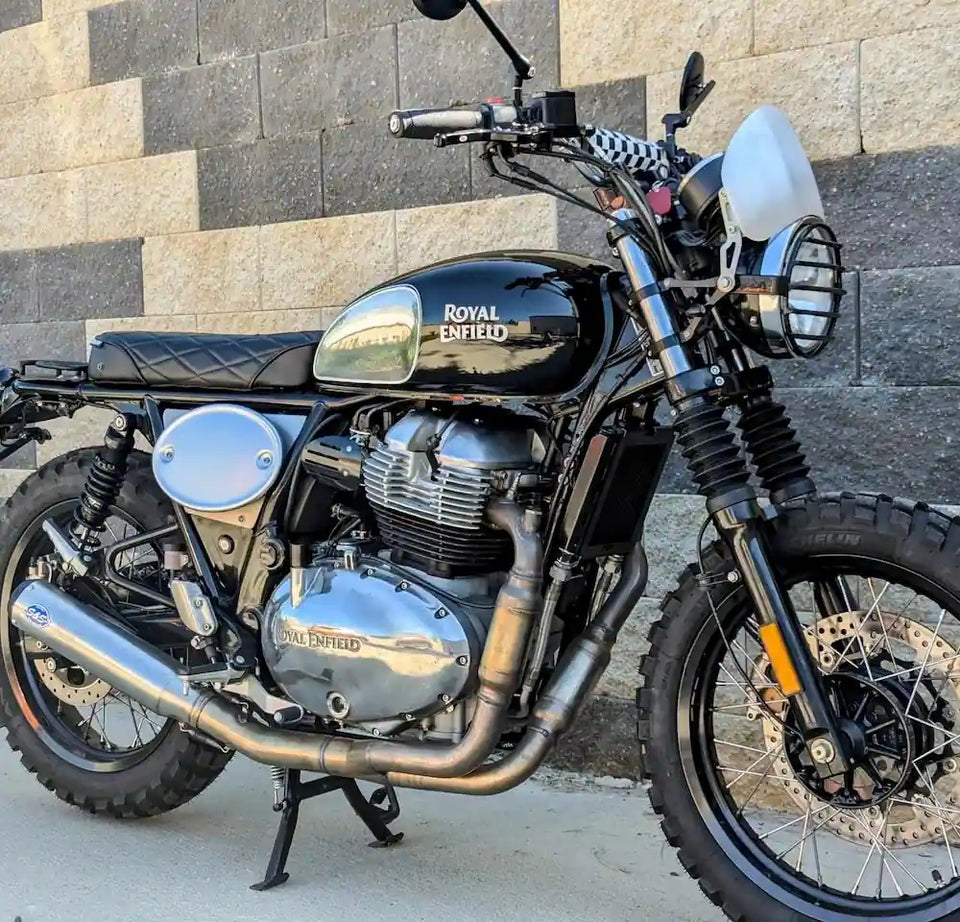 Baxter Cycle's Royal Enfield Interceptor 650 in United States fitted with Interceptor 650 Modular Seat Kit – Solo & Duo Setup for GT 650