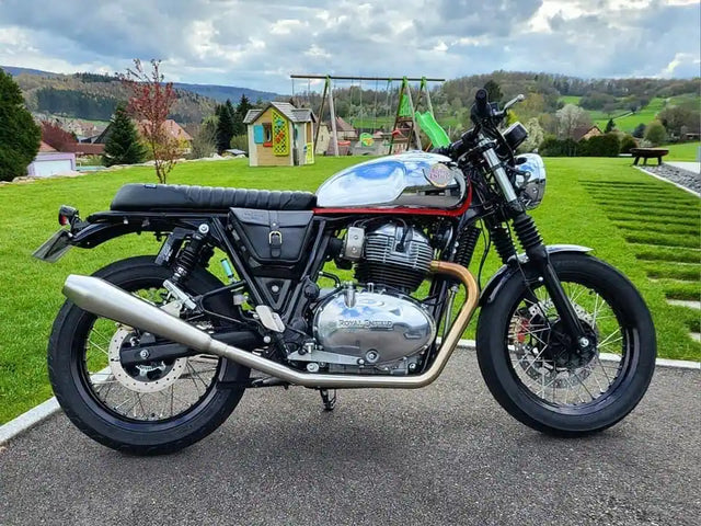 Royal Enfield Interceptor 650 in Switzerland fitted with Interceptor 650 Custom Seat & GT 650 Custom Seat