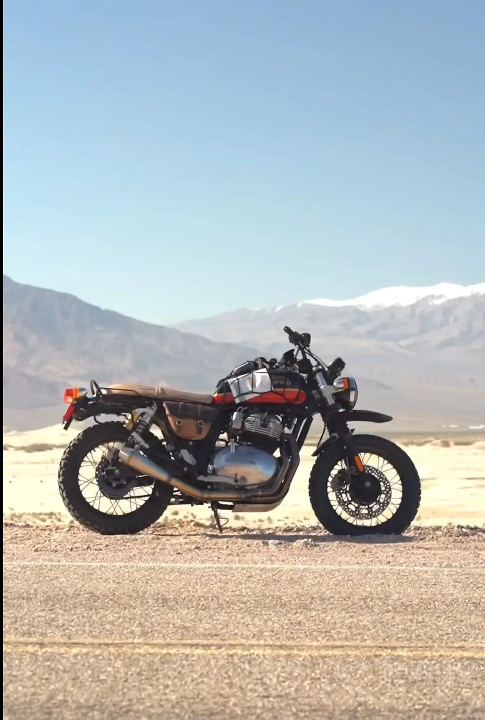 Russ Macadangdang's Royal Enfield Interceptor 650 in United States fitted with Interceptor 650 High Front Mudguard for Scrambler Builds