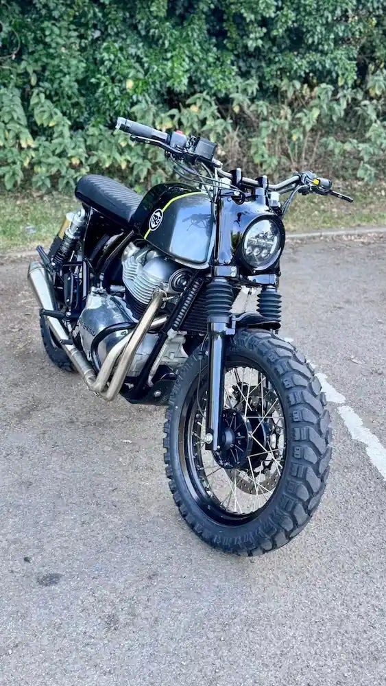 Royal Enfield Continental GT 650 in USA fitted with LED Headlight Cowl for Interceptor 650
