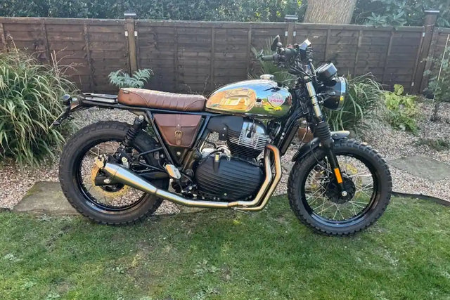 Royal Enfield Interceptor 650 in UK fitted with Interceptor 650 & GT 650 Engine Covers, Interceptor 650 Modular Seat Kit – Solo & Duo Setup for GT 650, GT 650 Single Seat for Interceptor 650 & Continental GT 650 Solo Seat