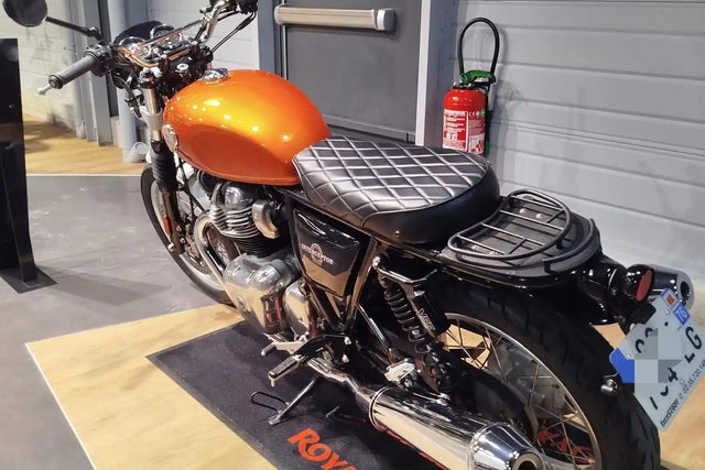 Royal Enfield Interceptor 650 in France fitted with Interceptor 650 Modular Seat Kit – Solo & Duo Setup for GT 650, GT 650 & Interceptor 650 Rear Loop Frame Cover, Interceptor 650 Tail Tidy & GT 650 Tail Light Kit – E-mark / CE