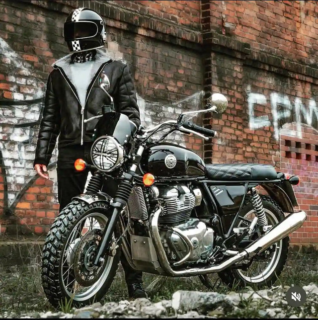 Karl's Royal Enfield Interceptor 650 in Germany fitted with Slim Side Covers for Interceptor 650 & GT 650