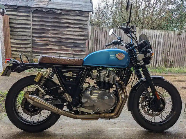 Royal Enfield Interceptor 650 in United Kingdom fitted with GT 650 Single Seat for Interceptor 650 & Continental GT 650 Solo Seat