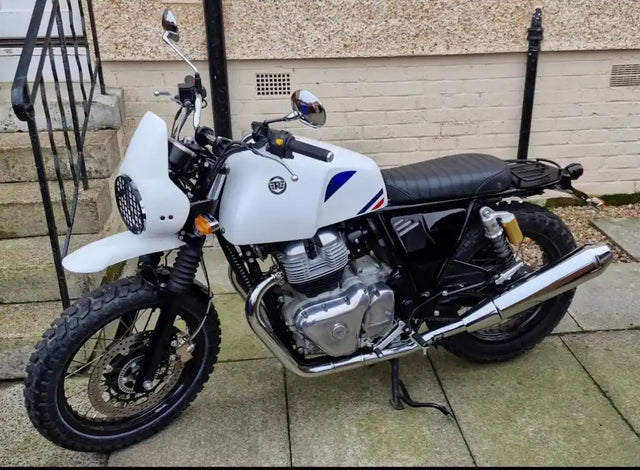Motocal's Royal Enfield Interceptor 650 fitted with Interceptor 650 Modular Seat Kit – Solo & Duo Setup for GT 650, Headlight Cowl for Interceptor 650 & GT 650, GT 650 Rear Mudguard & Interceptor 650 Rear Fender – Short