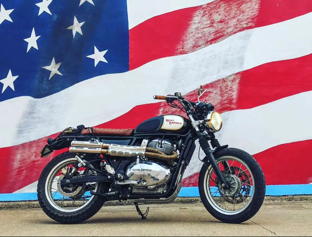 Baxter Cycle's Royal Enfield Interceptor 650 in United States fitted with Interceptor 650 Modular Seat Kit – Solo & Duo Setup for GT 650, Short Front Mudguard for Interceptor 650 & GT 650