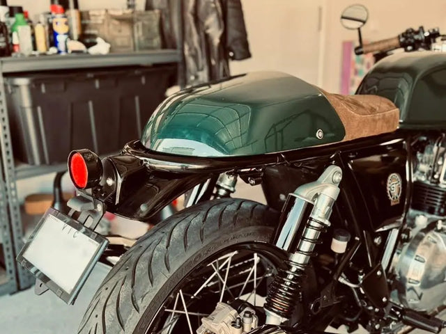 Royal Enfield Continental GT 650 in Portugal fitted with Interceptor 650 Tail Tidy & GT 650 Tail Light Kit – E-mark / CE
