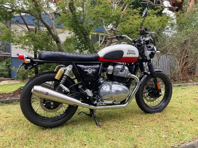 Royal Enfield Interceptor 650 in Australia fitted with Interceptor 650 Custom Seat & GT 650 Custom Seat