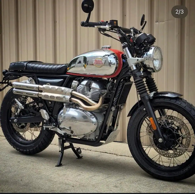 Baxter Cycle's Royal Enfield Interceptor 650 in United States fitted with Interceptor 650 Modular Seat Kit – Solo & Duo Setup for GT 650, GT 650 & Interceptor 650 Rear Loop Frame Cover, GT 650 Rear Mudguard & Interceptor 650 Rear Fender – Short
