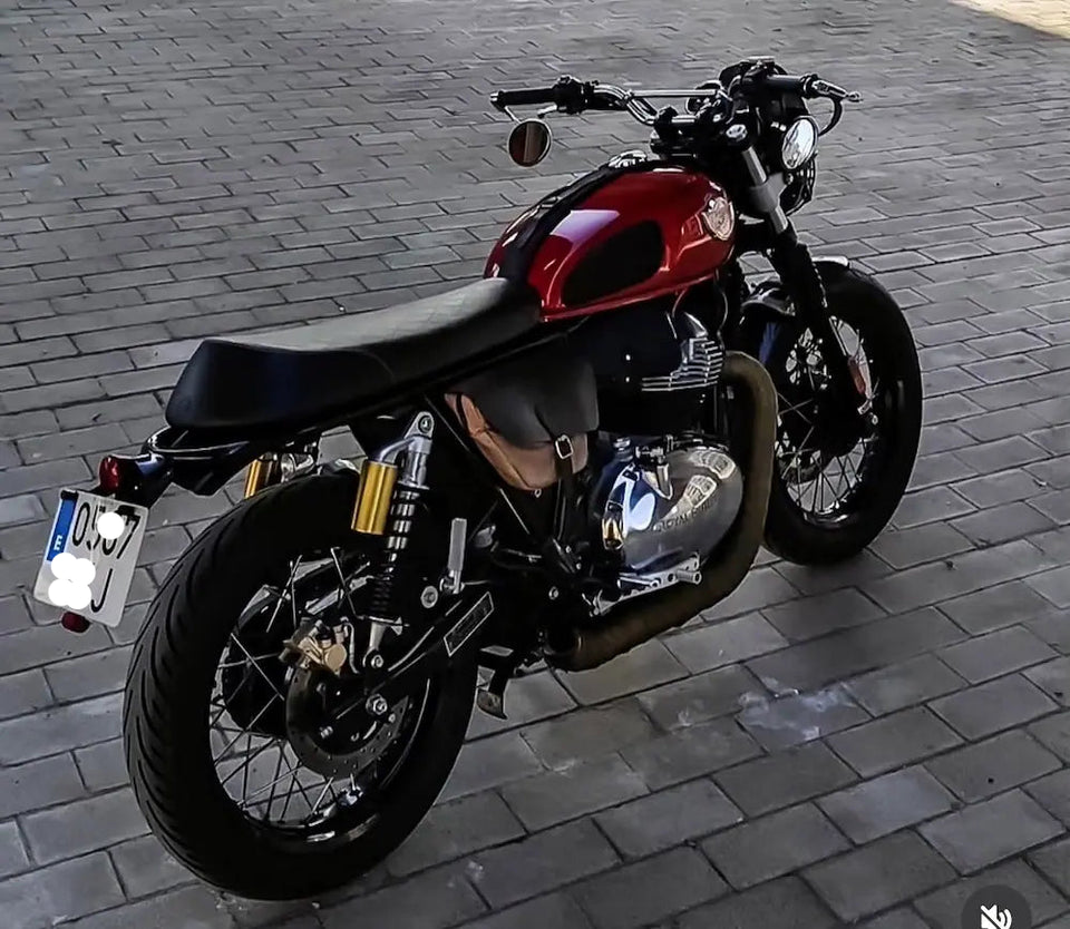 Royal Enfield Interceptor 650 in Spain fitted with Interceptor 650 Tail Tidy & GT 650 Tail Light Kit – E-mark / CE, Royal Enfield Wiring Adapter for Aftermarket Tail Lights – GT 650, Interceptor 650, Bear 650 & Hunter 350, Interceptor 650 & GT 650 Indicator Adapters – Front or Rear Pair
