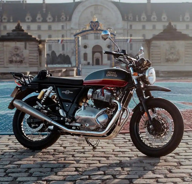 Mathurin / Scrambler of Paris's Royal Enfield Interceptor 650 in France fitted with Interceptor 650 High Front Mudguard for Scrambler Builds