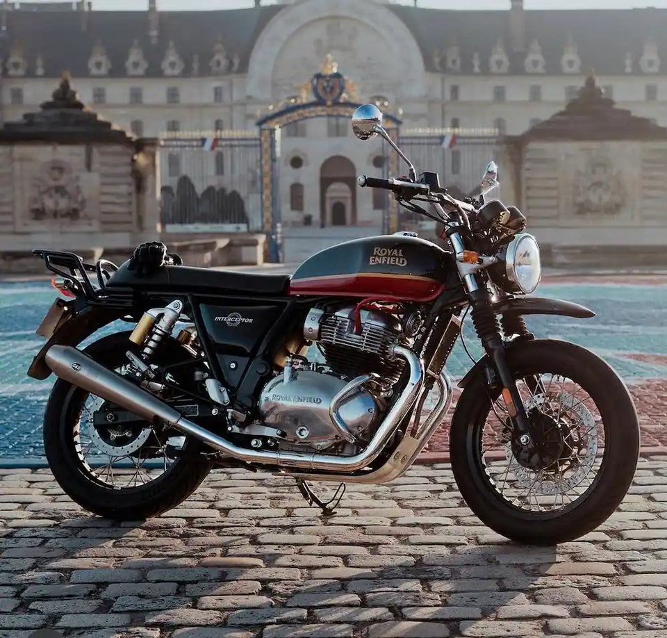 Mathurin / Scrambler of Paris's Royal Enfield Interceptor 650 in France fitted with Interceptor 650 High Front Mudguard for Scrambler Builds