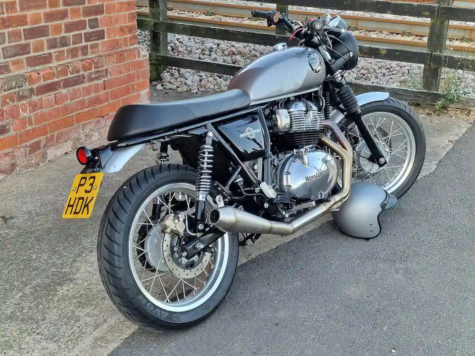 Royal Enfield Interceptor 650 in United Kingdom fitted with Interceptor 650 Tail Tidy & GT 650 Tail Light Kit – E-mark / CE