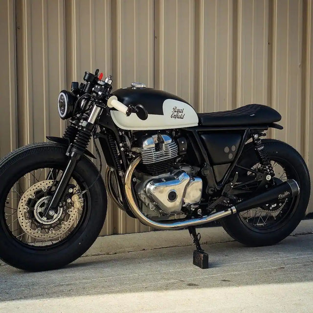 Baxter Cycle's Royal Enfield Interceptor 650 in United States fitted with GT 650 & Interceptor 650 Café Racer Side Panels