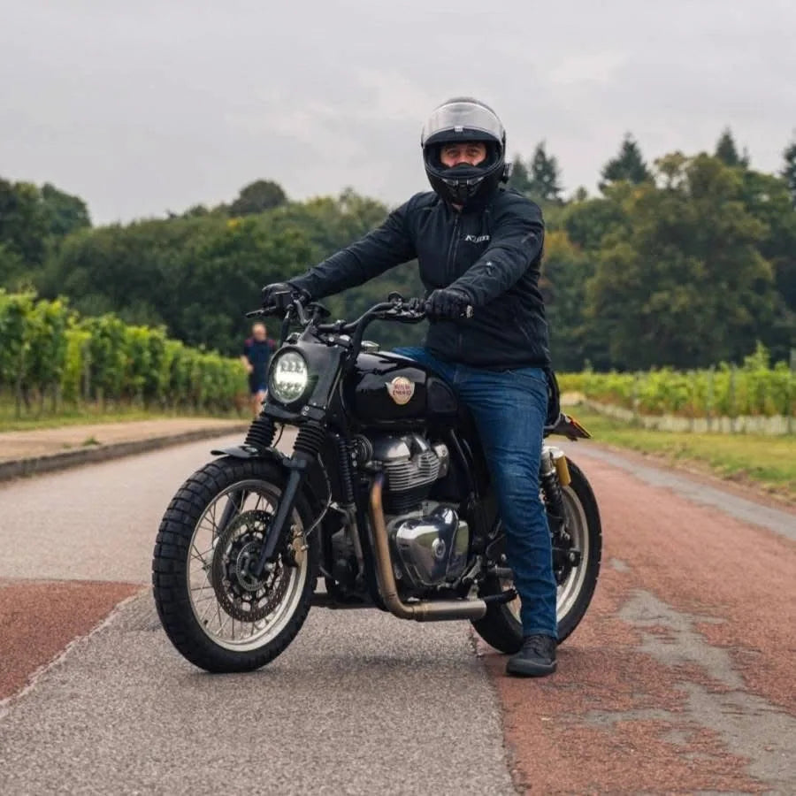 Frank's Royal Enfield Interceptor 650 in France fitted with LED Headlight Cowl for Interceptor 650