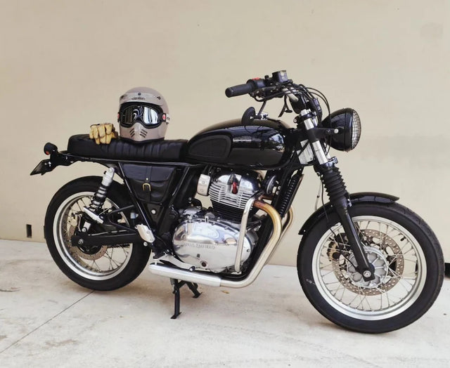 Royal Enfield Interceptor 650 in France fitted with Interceptor 650 Custom Seat & GT 650 Custom Seat