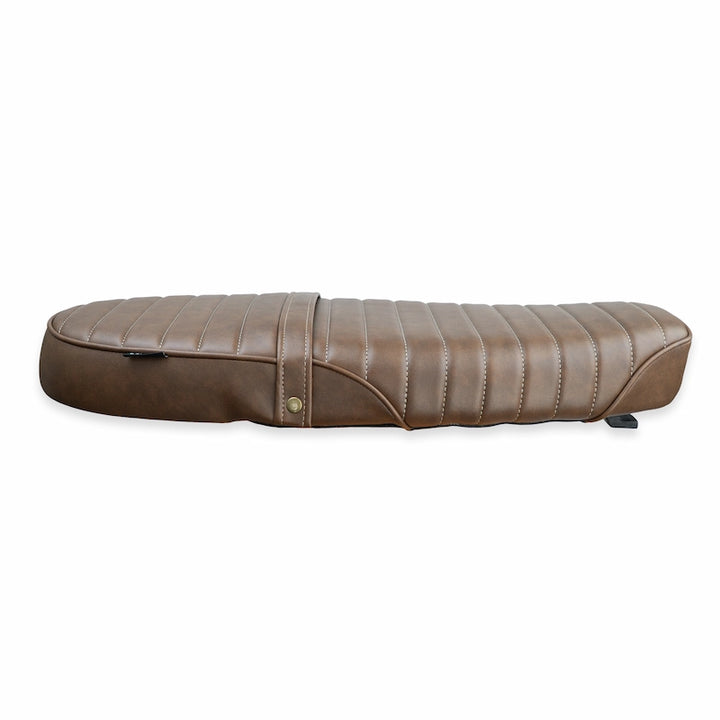 Variant Brown Ribbed from the modular seat of Bonvent Motorbikes