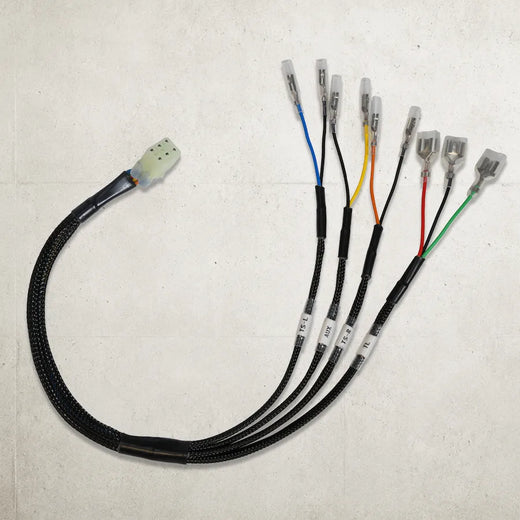 Plug and play tail light wiring adapter with inline diode for Bonneville T100 and T120