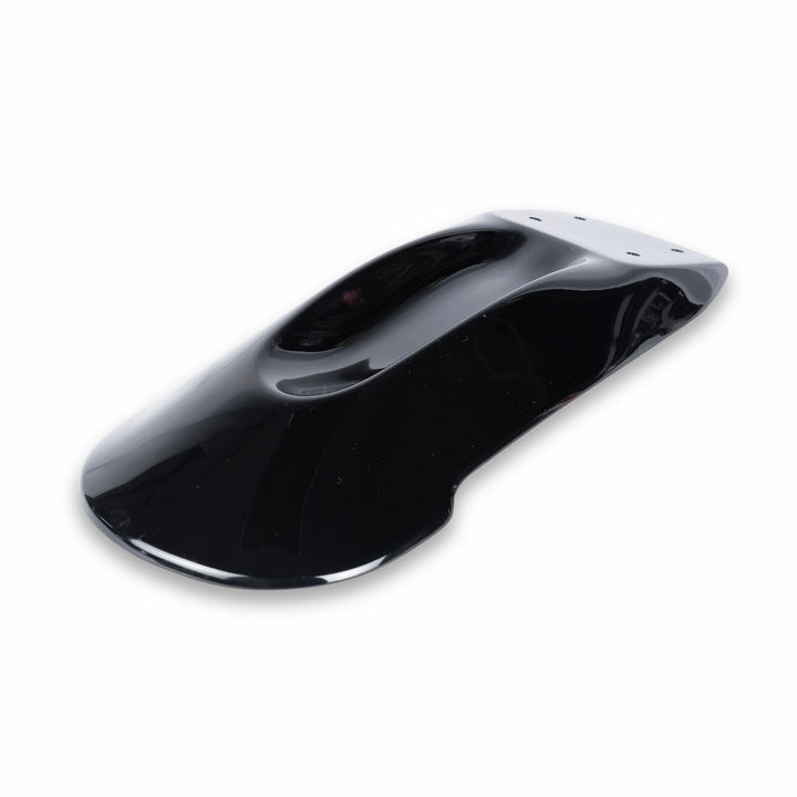 Glossy reinforced composite high mount scrambler fender for compatible Triumph LC bikes