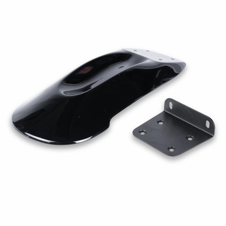 High mount scrambler front mudguard / fender for compatible Triumph LC bikes on white background