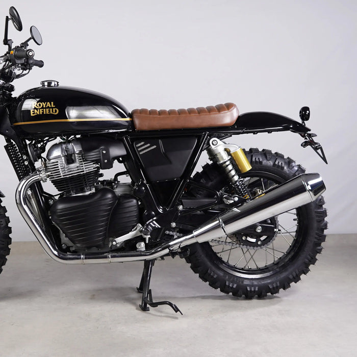 Scrambler Kit Single Seat Brown Ribbed