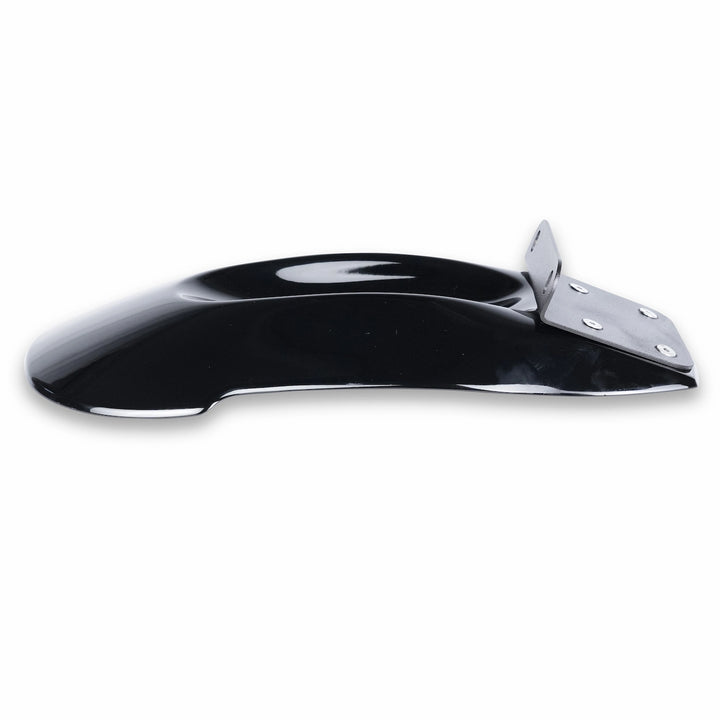 Triumph high mount scrambler mudguard with matte black powder-coated fork bracket