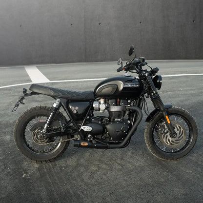 Triumph T120 custom front end with vintage café racer front mudguard