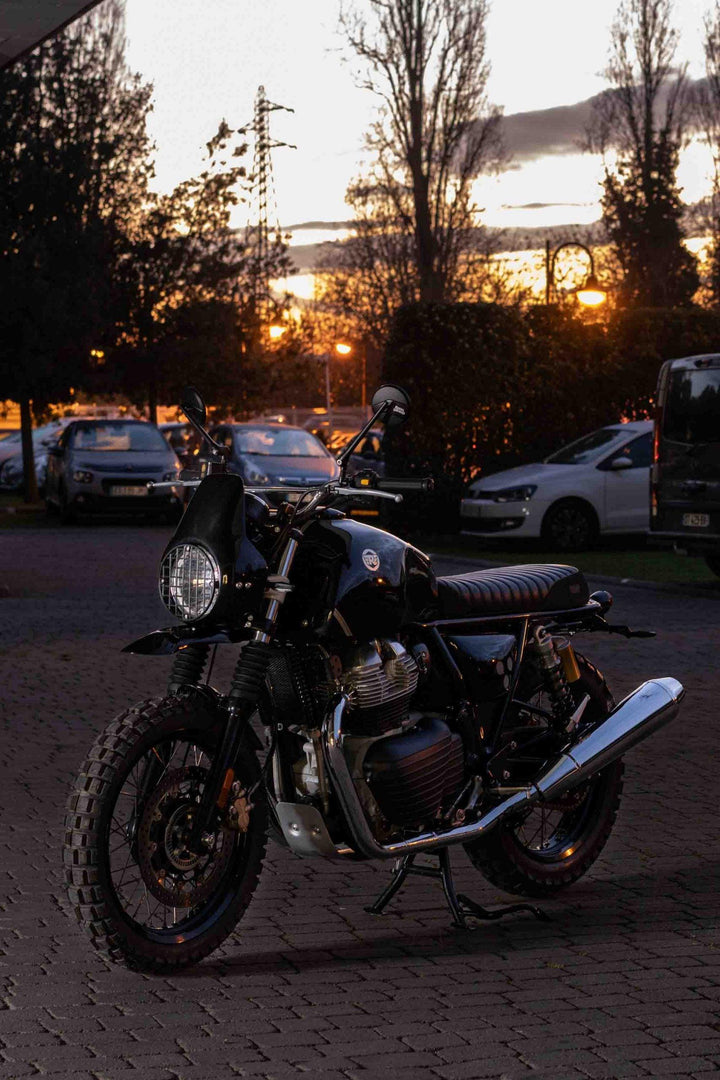 Dakar-style high front mudguard for Royal Enfield Interceptor 650