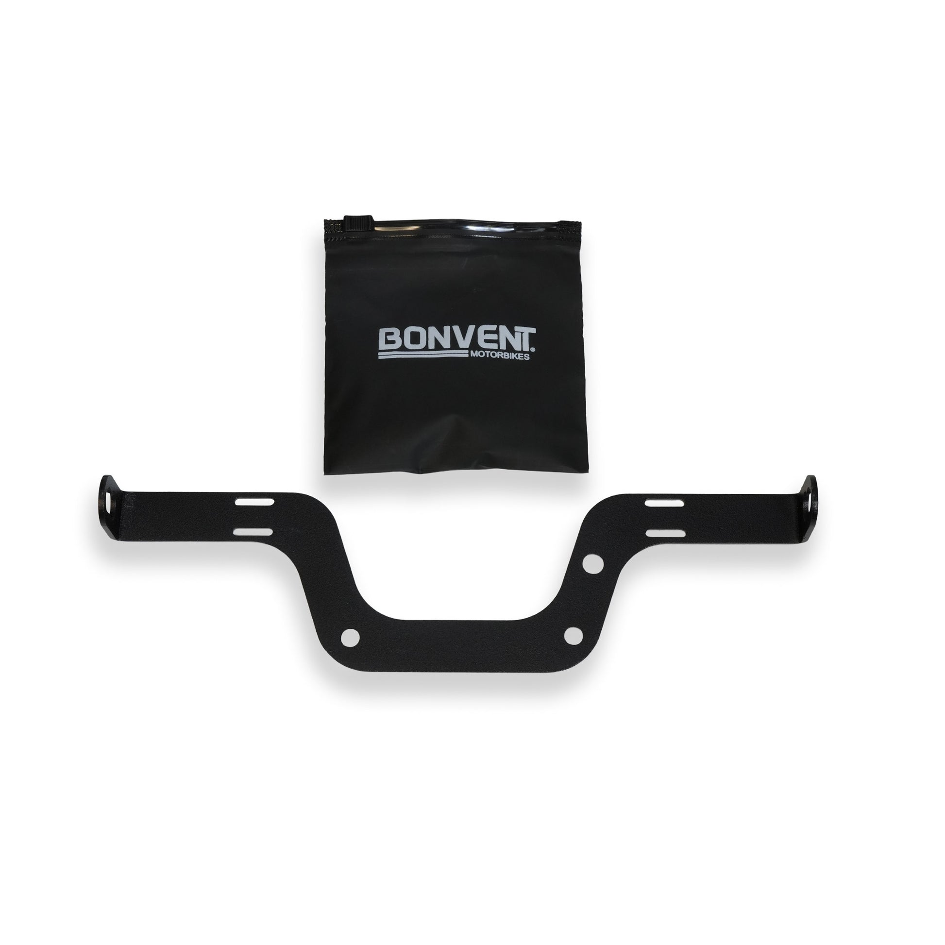 Bonvent Motorbikes front indicator mounting brackets for Royal Enfield Hunter 350 with installation hardware
