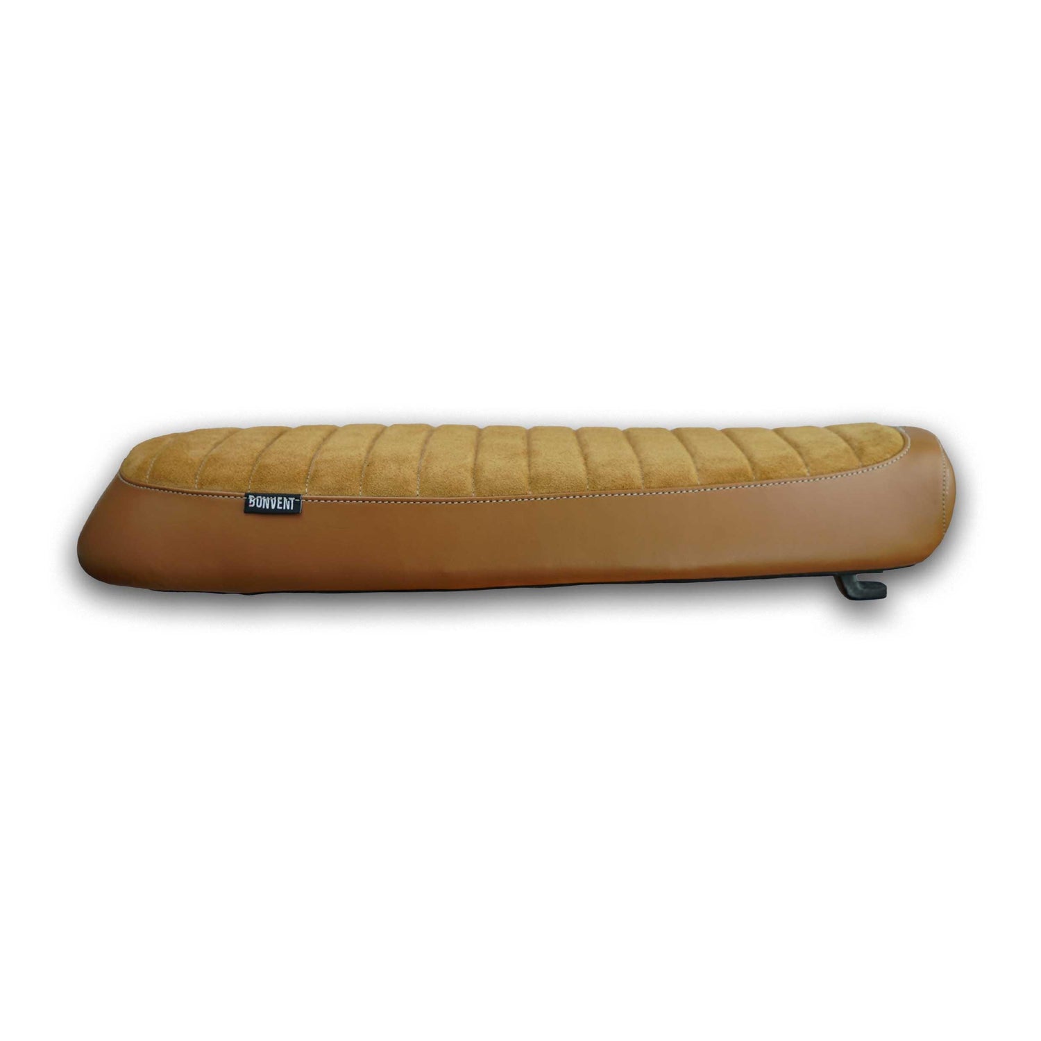 Brown suede Flat Scrambler Seat for Continental GT 650