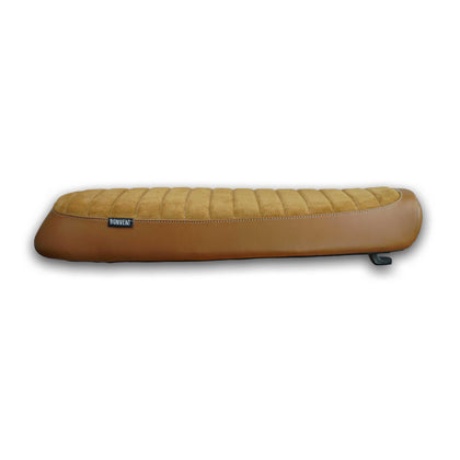 Brown Ribbed Suede & Leather -