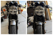 Customer photo for Interceptor 650 & GT 650 Front Indicator Brackets for M8/M10 Turn Signals