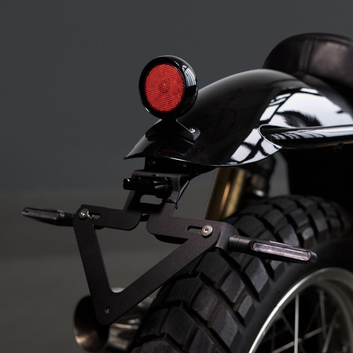 Custom license plate holder for Royal Enfield Interceptor 650 and GT 650