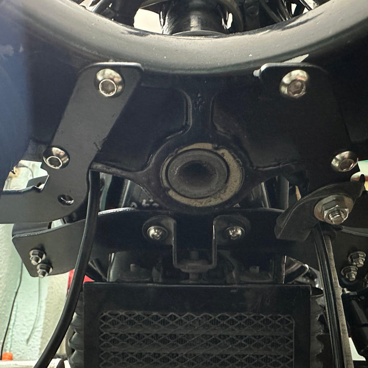 Royal Enfield 650 front indicator mounts for aftermarket turn signals
