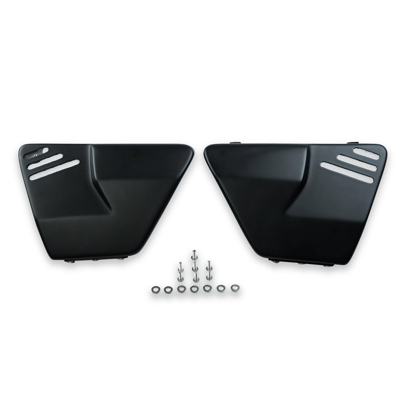 Custom Side Panels for Street Scrambler Royal Enfield builds.